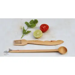 Purnak ✼ Udayagiri Wooden Cutlery - Set of Tow ✼ { 20 }